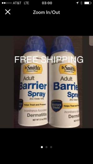 2pc Dr. Smiths Adult Barrier Zinc Spray