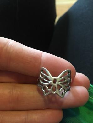 Sterling Silver Butterfly Ring