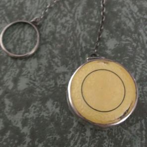 1916 Vintage Sterling Guilloche Compact