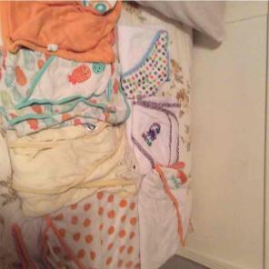 Lot of 7 infant bath towels! GUC!