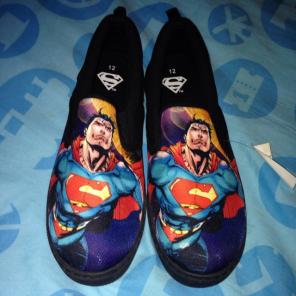 Superman Slipper Shoes New Men Size 12