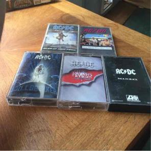 AC/DC cassettes lot of 5