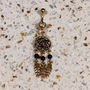 ⚡️SALE! Gold Dream catcher Belly Ring
