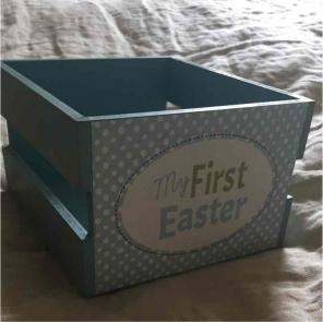Wooden Easter basket