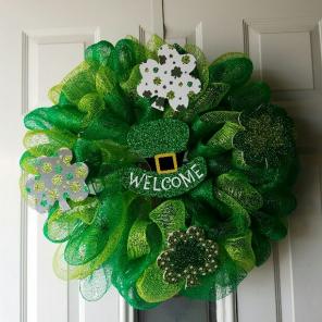 Handmade St Patrick's day Wreath