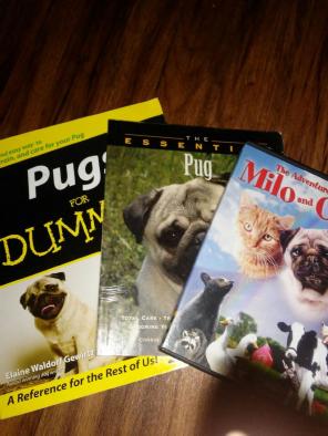 PUG OWNER BOOKS AND FUN DVD PUG LOVERS!