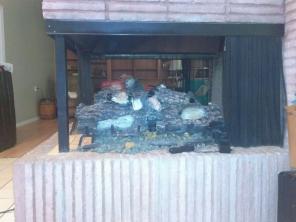 Fire place insert with remote