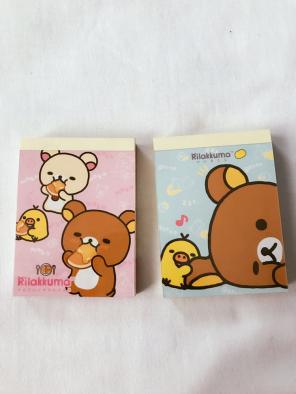 2 Rilakkuma Mini Memo Pads