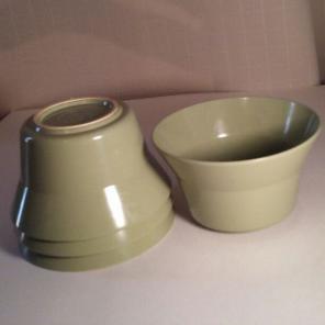 Green Texasware bowls set of 4