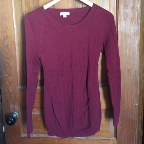Liz Lange Maternity Maroon Sweater
