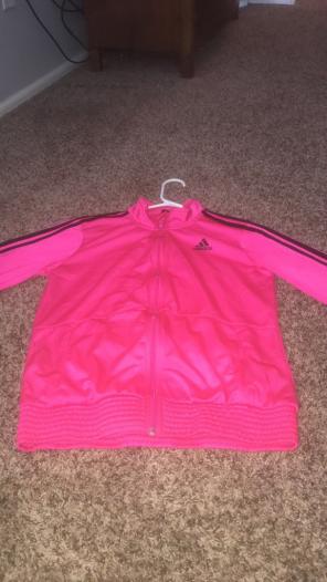 Pink Adidas Unisex Zip up Jacket