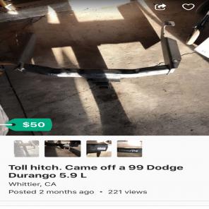 Tow Hitch For 99 Dodge Durango