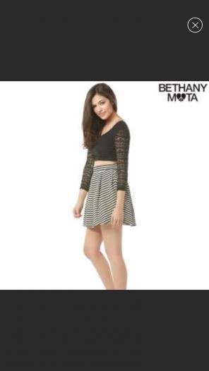 Striped Skater Skirt.
