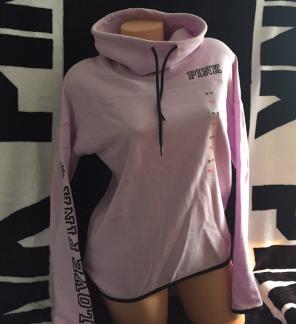 XS PINK Logo Cowl Neck