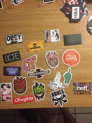 18 Skateboard Stickers