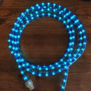 Neon blue Aqua rope hanging lights