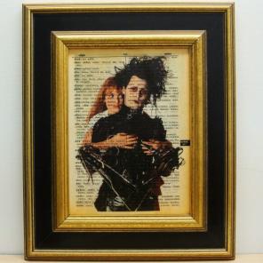Edward scissorhands dictionary print