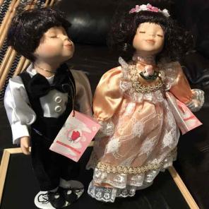 Rose collection porcelain dolls