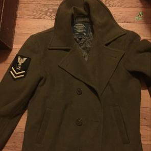 Alpha Industries Olive Green Peacoat