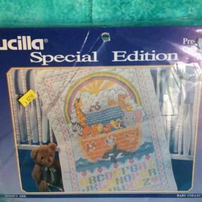 Noah's Ark Cross Stitch Kit Crib Cover