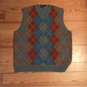 J Crew Argyle sweater vest Size M
