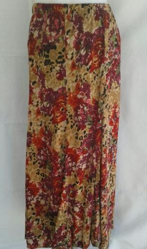 White Stag Plus Size Floral Skirt 3X