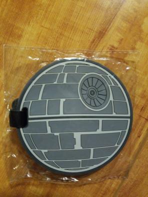 Death star luggage tag