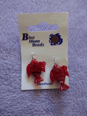 Handmade Glass Fish Beads
