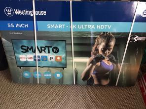 New In Box 55" Smart 4K UHD TV