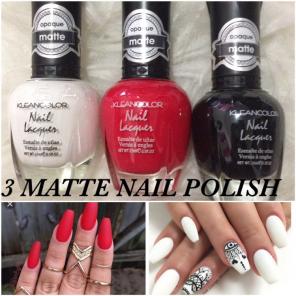 3 MATTE NAIL POLISH