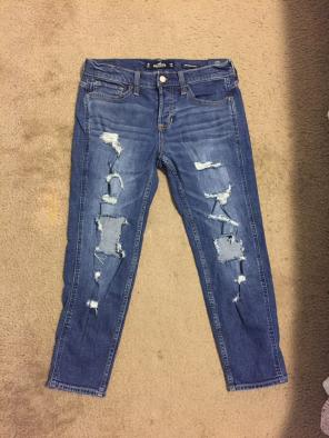 hollister boyfriend jeans - brand new