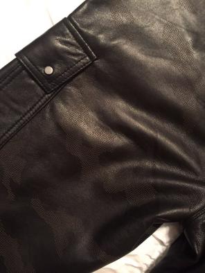 Daniel Won Leather Camouflage Pants
