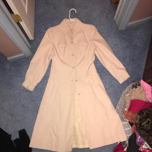 Cream Button Up Parka