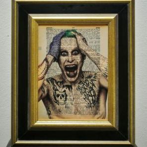 The joker print vintage dictionary page