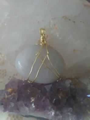 Hand Crafted White Agate Stone