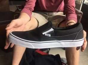 BLACK VANS! Barely Worn For An Hour!