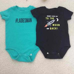 Carters 12M onesies