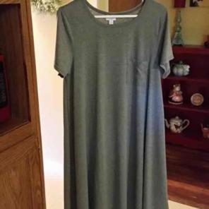 Solid gray medium LuLaRoe Carly