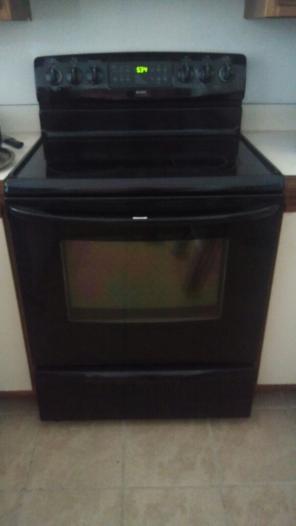 Kenmore black range oven