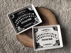 Magenta Black And White Cheese Platter