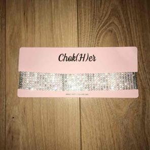 Rhinestone choker
