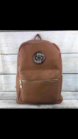 Camel Brown Book Backpack