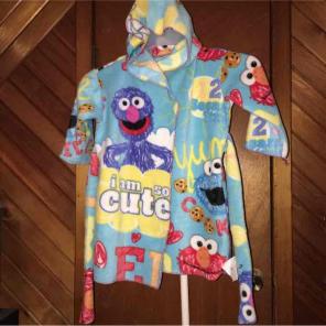 Sesame Street robe ONLY ONE