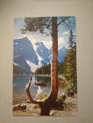 Moraine Lake Ten Peaks Banff CA Postcard