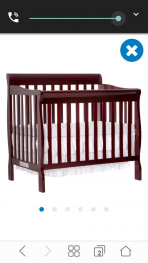 Mini Crib Never been used