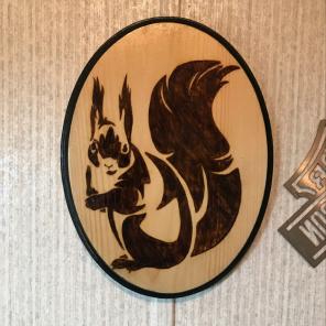 Squirrel Wood Burning