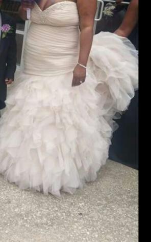 Champagne wedding dress