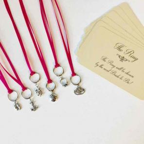 Hot Pink Wedding Cake Pulls