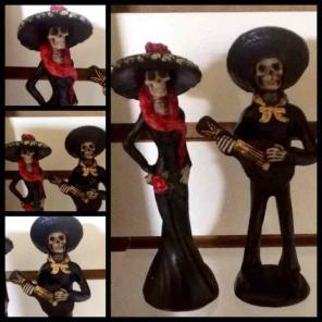 Small Catrina Couple in Black