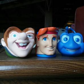 3 kids disney plastic coffee cups